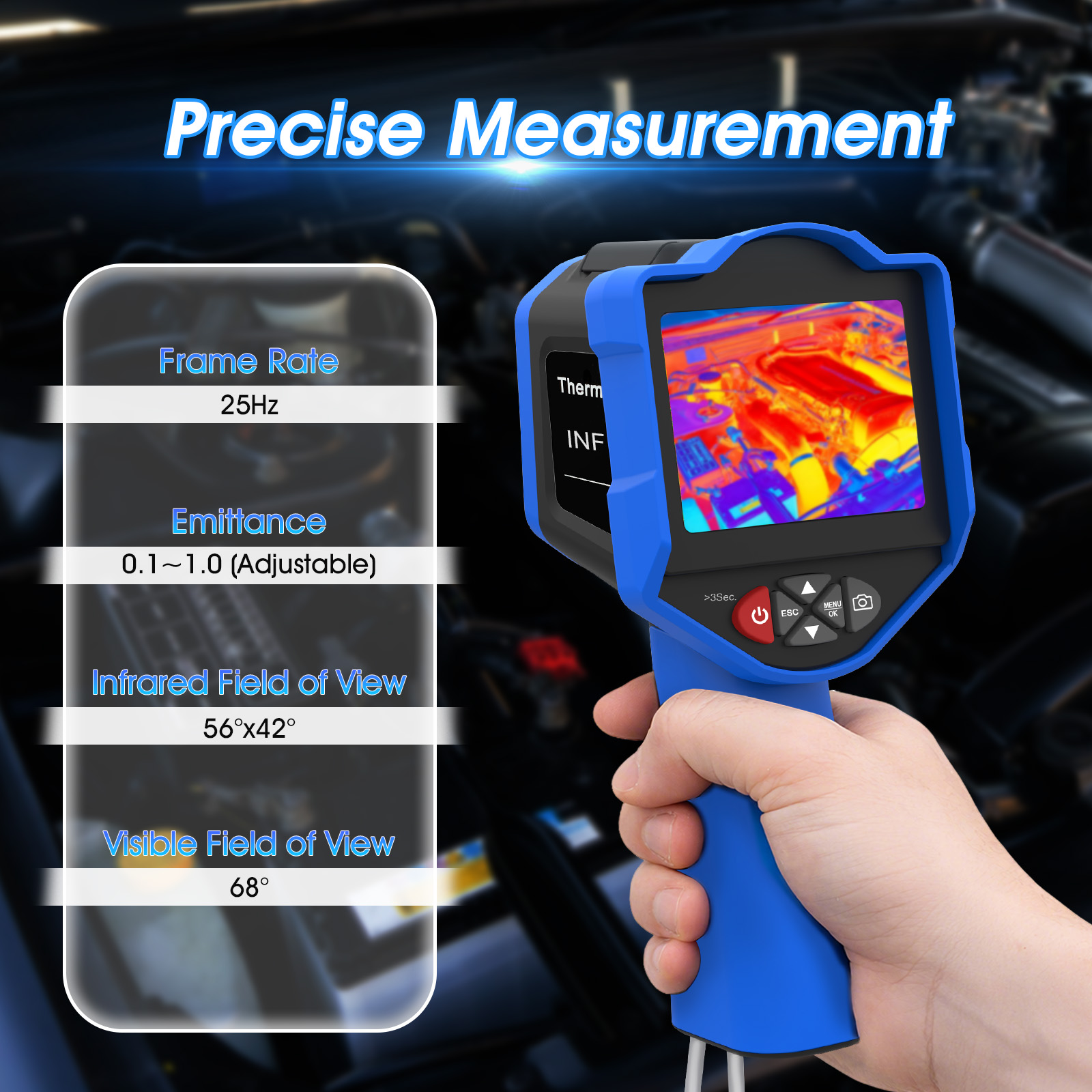 HoldPeak Thermal Camera, 256x1 - Thermal Imaging Camera 256X192 recension och pris